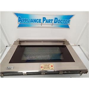 GE MONOGRAM OVEN WB56X10505 WB15X10148 WB55X10718 COMPLETE DOOR WITH HINGES USED