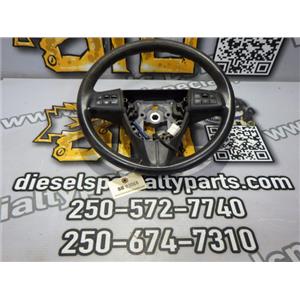 2011 2012 MAZDA 3 HATCHBACK 2.5 4CYL AUTO STEERING WHEEL W CONTROLS BLACK OEM