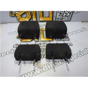 2011 2012 MAZDA 3 HATCHBACK 2.5 4CYL AUTO HEADRESTS (4 ) BLACK CLOTH SET OEM