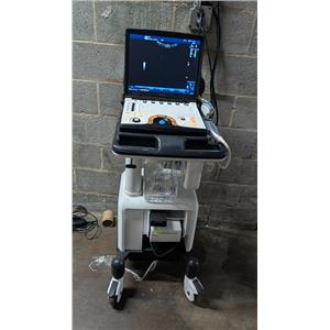 GE Logiq E Portable Ultrasound R9.1.2 w/ C1-5 RS Probe & Graphic Printer - 2017