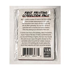 Final Girl S1: First Printing Correction Pack by Van Ryder Games - SEALED