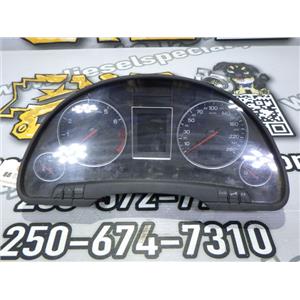 2002 2003 AUDI A4 SEDAN 3.0L V6 AWD AUTO GAUGE INSTRUMENT CLUSTER KM/H OEM