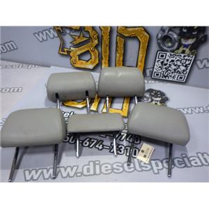 2002 2003 AUDI A4 SEDAN 3.0L V6 AWD AUTO LEATHER HEAD RESTS GRAY OEM