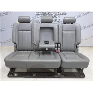 2006 2007 2008 DODGE RAM LARAMIE MEGACAB OEM REAR LEATHER SEAT (GREY) GOOD SHAPE