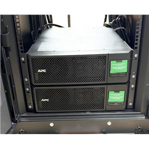 APC AR3100 Cabinet UPS Power Backup SRT5KRMXLT AP8941 NBRK0250 NBHN125 NBES0303