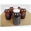 6 Dependable Scientific 9-224-2 Pre-cleaned Amber Glass W/M Packers Bottles  NEW