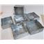 Lot of Eight Total Electrical Conduit Junction Box of Welded Steel - Diff. Sizes