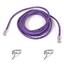 Belkin A3L791-50-PUR-S Cat5E Snagless Purple 50' Patch Cable RJ45M/RJ45M