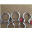 (10) MFG Unknown ISO NW High Vacuum Flange Clamping Rings, Assorted Sizes