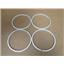 **Lot of 4** MFG Unknown ISO LF 100 Aluminum Retainig Ring Vacuum Fitting