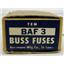 BUSS FUSES BAF3 (BOX OF 10) P/N: 107610 FAST ACTING FUSE
