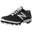 New Balance Men's P4040 TPU Molded Low Baseball Shoe,black,15 D US