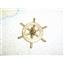 Boaters Resale Shop of TX 773692321608 DECORATIVE BRASS STEERING WHEEL HOOK