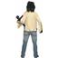 Zombie Rocker Skeleton Adult Dad Costume Bone Guitar and Mask Large