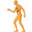 Pumpkin Second Skin Adult Costume Size Medium