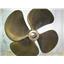 Boaters Resale Shop of TX 1806 1744.11 BRONZE 4 BLADE 22RH25 PROP - 1-7/8" CUP
