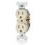 Leviton T5320-I Duplex Outlet IVORY 15A 125V NEMA 5-15R Tamper-Resistant 10 pack