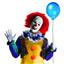 IT the Movie: Deluxe Pennywise Adult Costume with Mask Standard Size