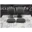 2001 - 2004 CHEVROLET GMC 2500 3500 EXTENDED CAB SEAT HEAD RESTS (CLOTH) GREY