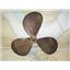 Boaters’ Resale Shop of TX 1907 0254.07 BRONZE 3 BLADE 19RH13 PROP - 1.25" SHAFT