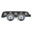 1967-68 Ford Mustang VHX System, Silver Face - Blue Display