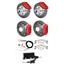 59-64 Impala Wilwood Manual 4 Wheel Disc Brake Kit 11" Rotor Red Caliper