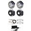 65-69 Mustang Wilwood Manual 4 Wheel Disc Brake Kit 11" Drilled Black Caliper