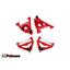 UMI Performance 303133-R GM G-Body Upper and Lower Front Control Arm Kit No Upper Ball Joint - Red