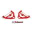 UMI Performance 303133-R GM G-Body Upper and Lower Front Control Arm Kit No Upper Ball Joint - Red
