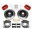 59-64 Impala Wilwood 4 Wheel Disc Brake Kit 11" Drilled Red Caliper