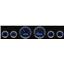 66 67 Nova Carbon Dash Carrier Panel w/ Dakota Digital VHX Universal 6 Gauge