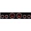 66 67 Nova Carbon Dash Carrier Panel w/ Dakota Digital VHX Universal 6 Gauge
