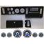 82-86 S10 Pickup Carbon Dash Carrier w/ Dakota Digital VHX Universal 6 Gauge