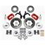 55 56 57 Bel Air Wilwood 4 Wheel Disc Brake Kit 11" Drilled Red Caliper