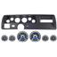 70-72 Chevelle SS Black Dash Carrier w/ Dakota Digital VHX Universal 6 Gauge