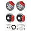 65-69 Mustang Wilwood 4 Wheel Disc Brake Kit 11" Drilled Red Caliper
