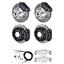 64-70 Skylark Cutlass GTO Wilwood 4 Wheel Disc Brake Kit 11" Drilled Black