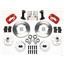 64-72 Chevelle Wilwood 4 Wheel Disc Brake Kit 11" Rotors Red Caliper