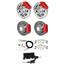 Wilwood 59-64 Impala Manual 4 Wheel Disc Big Brake Kit 12" Plain Red Caliper