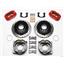 Wilwood 65-69 Mustang Manual 4 Wheel Disc Brake Kit 11" Drill Rotor Red Caliper
