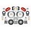 Wilwood 65-69 Mustang Manual 4 Wheel Disc Big Brake Kit 13" Plain Red Caliper