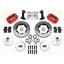 Wilwood 64-74 Chevy A F X Body 4 Wheel Man Disc Brake Kit 11" Drill Red Caliper