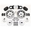 Wilwood 65-69 Mustang Manual 4 Wheel Disc Big Brake Kit 12" Drill Black Caliper