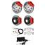 Wilwood 65-68 Impala Manual 4 Wheel Disc Big Brake Kit 12" Drilled Red Caliper