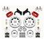 Wilwood 65-68 Impala Manual 4 Wheel Disc Big Brake Kit 12" Drilled Red Caliper