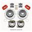 Wilwood 65-68 Impala Manual 4 Wheel Disc Big Brake Kit 12" Drilled Red Caliper