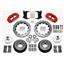 Wilwood 64-72 Chevelle 4 Wheel Manual Disc Big Brake Kit 13" Drilled Rotor Red