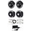 Wilwood 67-69 Camaro Manual 4 Wheel Disc Big Brake Kit Plain Rotor Black Caliper