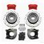 Wilwood 64-72 Chevelle Manual 4 Wheel Disc Big Brake Kit 12" Drilled Red Caliper