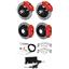 Wilwood 67-69 Camaro 4 Wheel Man Disc Big Brake Kit 13" Plain Rotor Red Caliper
